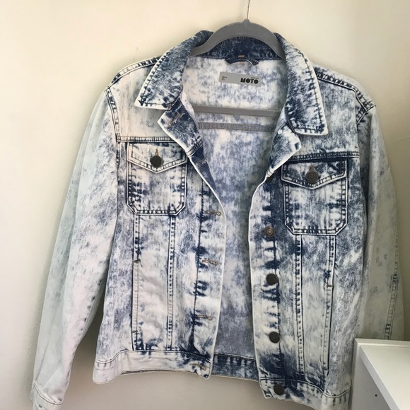 topshop acid wash denim jacket